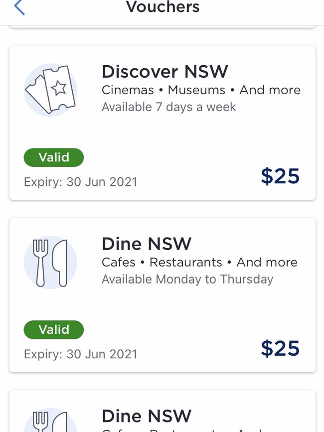 The Dine and Discovery vouchers can be used at participating businesses.