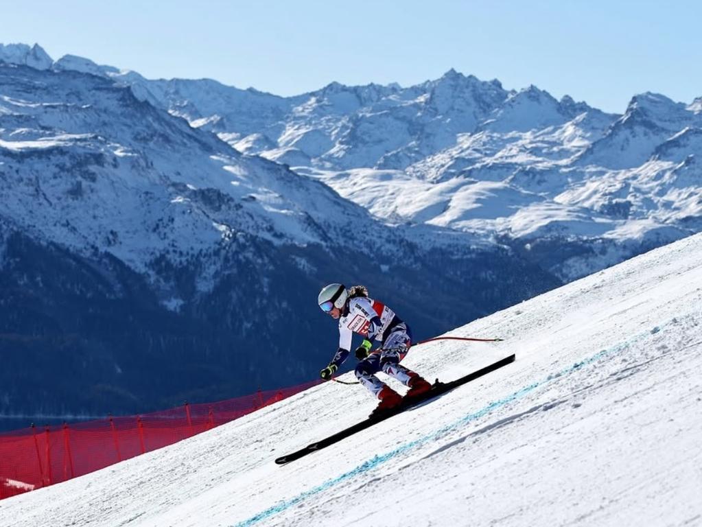 Czech skier Tereza Nova was placed in a medically induced coma after crashing in a training for Saturday’s World Cup women’s downhill. Picture: Instagram @novatereza