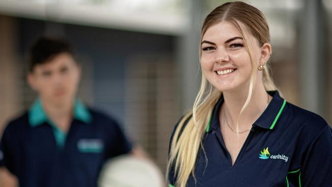 A former student at Carinity Education Glendyne, Alesia Henderson is now a youth worker at the Hervey Bay school.