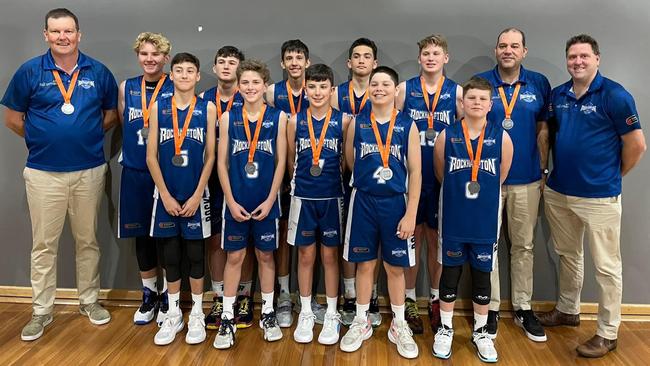 The Rockhampton Rockets who won silver at the Australian Under-14 Club Championships in 2022.