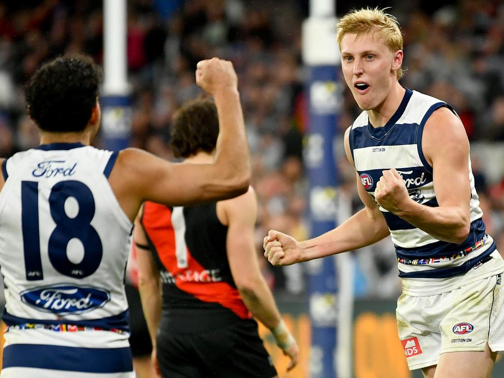 Knevitt has trained as a full-time midfielder this pre-season. Picture: Josh Chadwick/AFL Photos/via Getty Images