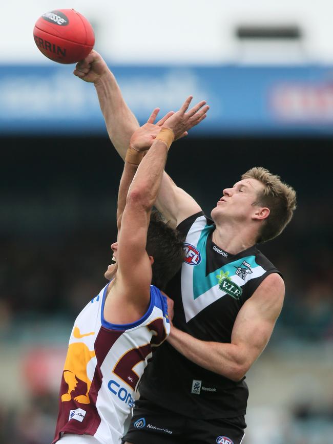 Jonas has played 215 games for the Power. Picture: AAP Image/Ben Macmahon