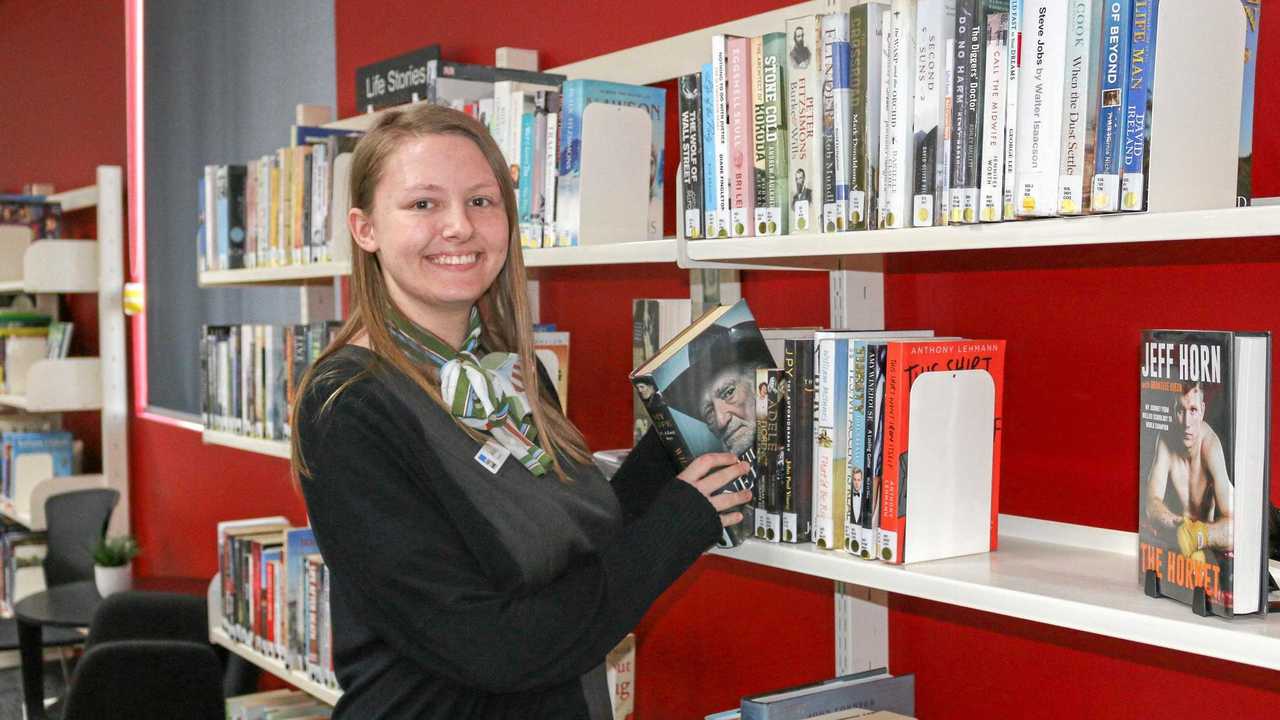 ON THE JOB: Library services trainee Alicia Streten. Picture: Western Downs Regional Council