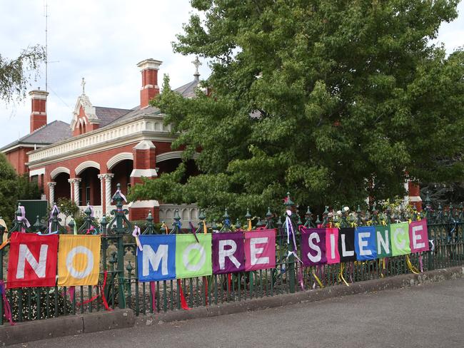 Support for sex-abuse victims during the Royal Commission into Institutional Responses to Child Sex Abuse. Picture: David Crosling