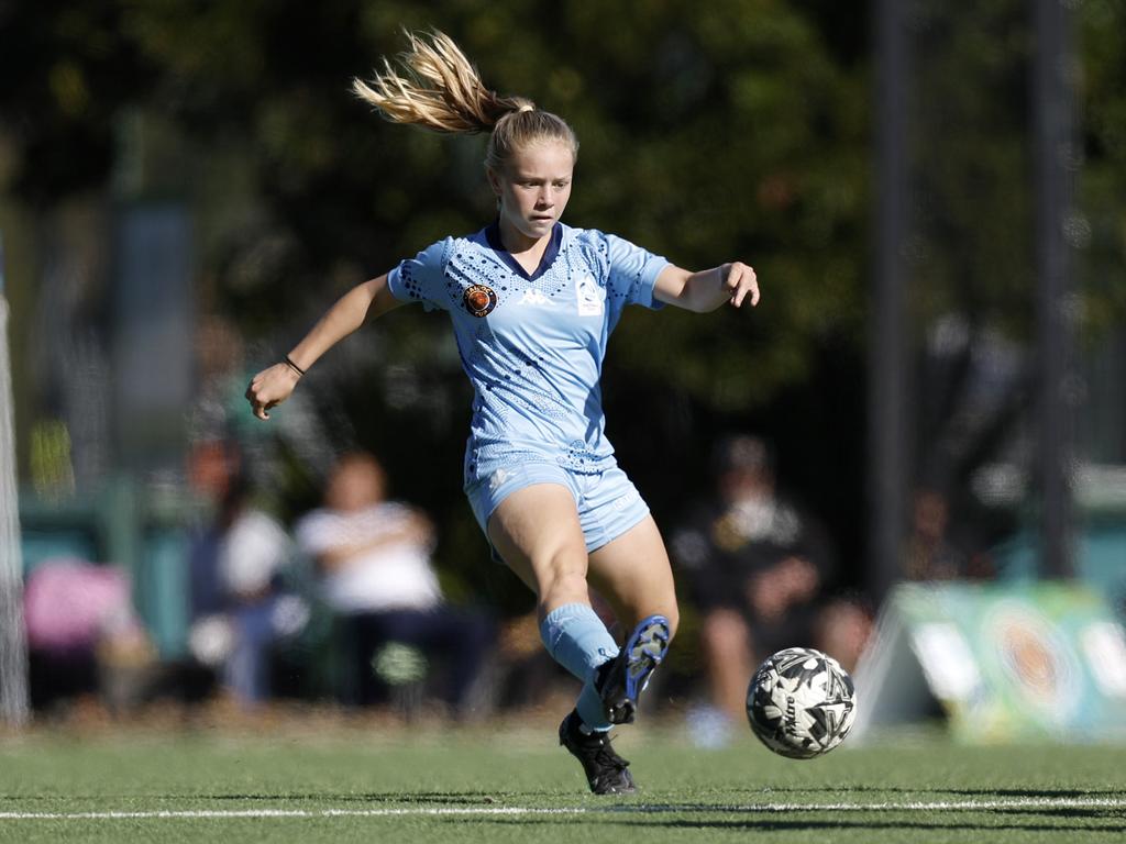 Haylee-Anne Mooney. Picture: Michael Gorton. U16 Girls NAIDOC Cup at Lake Macquarie Regional Football Facility.