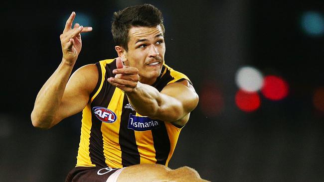 Burton finished fourth in the Hawks’ best and fairest last year. Picture: Getty Images