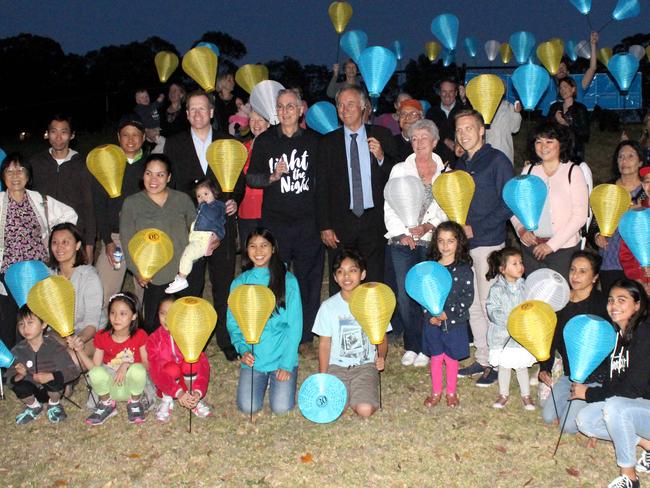 John Alexander coming together with the the community to support the Leukaemia Foundation’s Light the Night event.