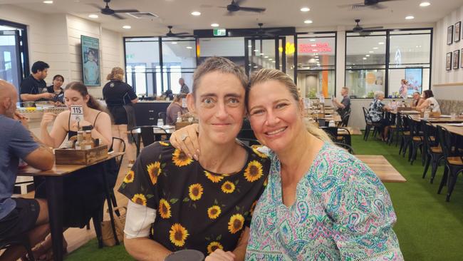 Terri-Ann Matthews with close friend Naomi Jamieson.