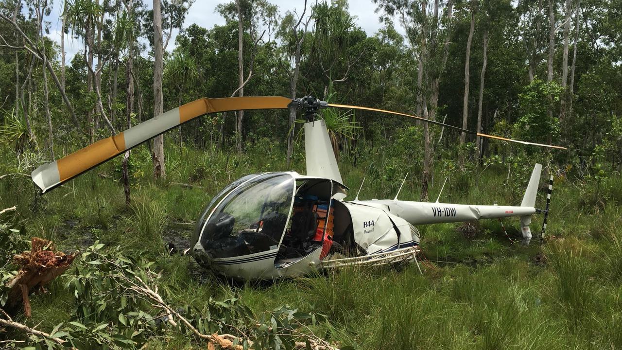 The helicopter carrying Chris 'Willow' Wilson crashed in remote west Arnhem Land in February, 2022.