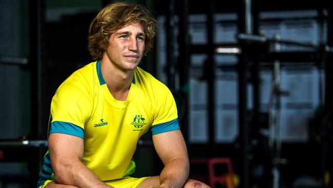 New Australian rugby sevens captain Jesse Parahi. Picture: AAP