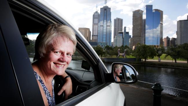 Yaja Nowakowski has completed about 3000 in Melbourne as an Uber driver. Picture: Nicole Cleary