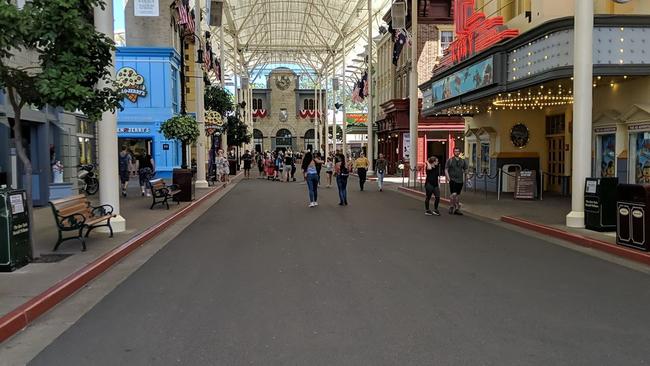 An empty Movie World on the Gold Coast with people staying away because of the coronavirus outbreak. SUPPLIED