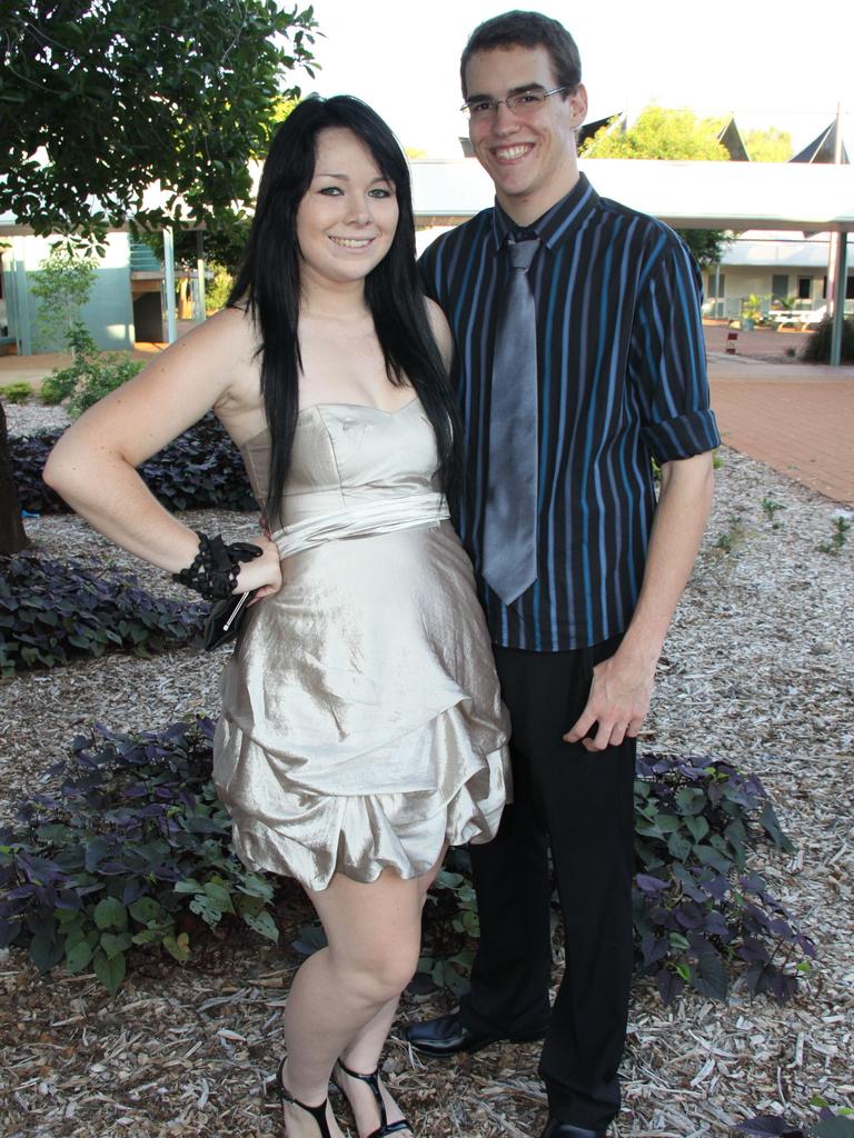 Linzi Hamlyn and Ted Hagger at the 2010 Katherine High School formal. Picture: NT NEWS