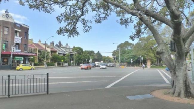 BEFORE: What the Moore Park Rd/Anzac Rd intersection looks like now.