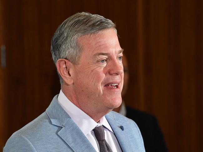 Minister for Health and Ambulance Services Tim Nicholls says the LNP is looking out for Queenslanders. Picture: Patrick Woods.