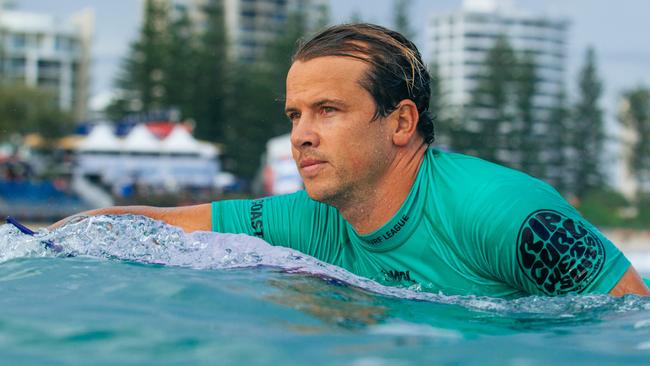 GOLD COAST, QUEENSLAND, AUSTRALIA - MAY 8: Julian Wilson of Australia prior to surfing in Heat 19 of the Opening Round at the Boost Mobile Gold Coast Pro on May 8, 2022 at Gold Coast, Queensland, Australia. (Photo by Andrew Shield/World Surf League)