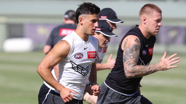 Nick Daicos is available as a SuperCoach defender in 2024. Picture: David Crosling