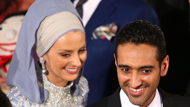 Waleed Aly and Susan Carland arrived at the 58th Annual Logie Awards in style. Picture: Scott Barbour/Getty