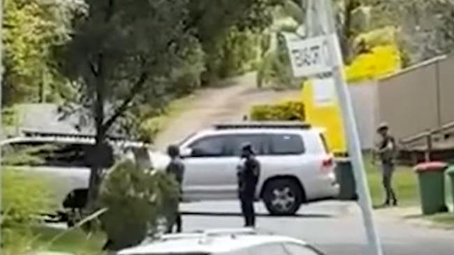 Tactical officers raided Saleh Atasoy's Texas Court home, Oxenford. Picture: Supplied