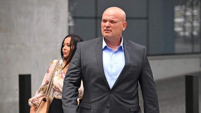 Drug kingpin Ivan Tesic outside the Brisbane Supreme Court in 2019. Picture: AAP/John Gass