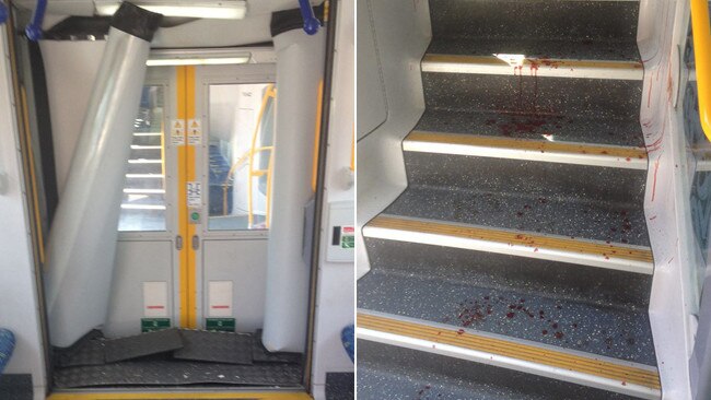 The aftermath of a train incident in Richmond. Pictures: Brett Saunders