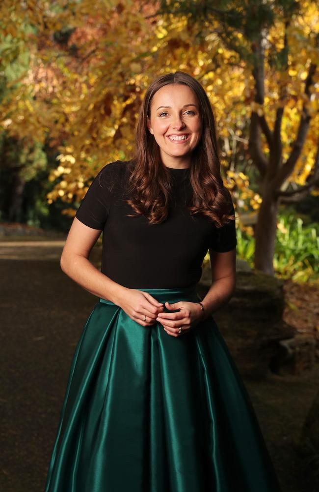 SUN TAS. Jacqueline Ward soprano singer. Jacqueline was involved in a serious car crash and sustained significant injuries however is now performing again. Picture: Nikki Davis-Jones