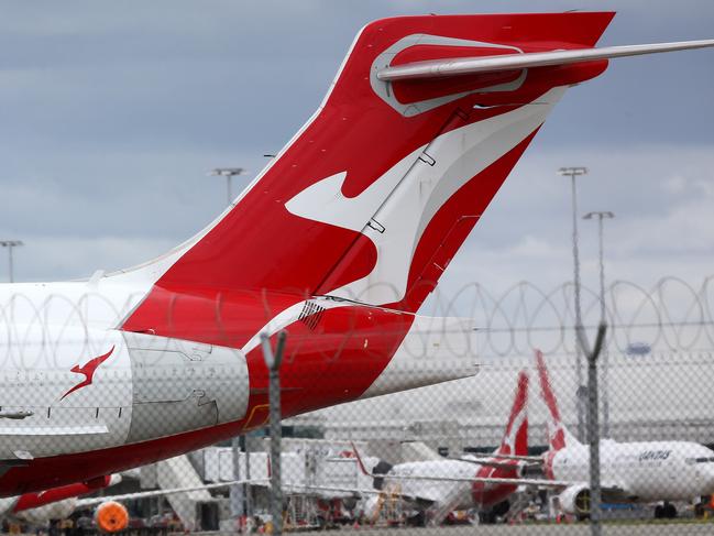 BRISBANE, AUSTRALIA - NewsWire Photos NOVEMBER 05 2021. General scenes at Brisbane Domestic airport featuring QANTAS. Picture: NCA NewsWire/Jono Searle