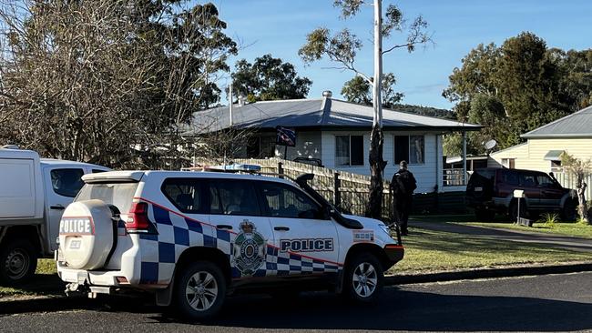 Kingaroy police respond to reports a number of gunshots were fired from an Arthur Street property.