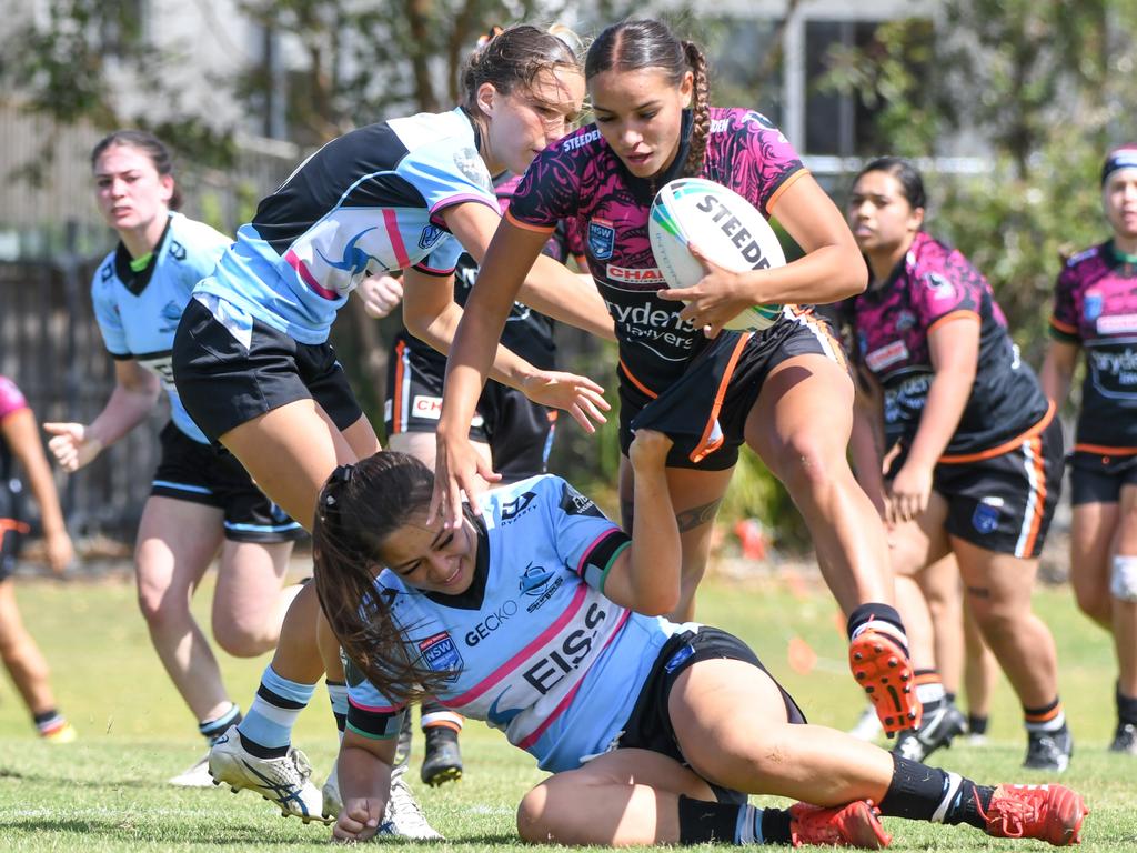 Tiana Thorne of the Wests Tigers Tarsha Gale Cup team. Picture: Rhiannah Gebbie/Shot Of Guac Photography