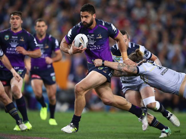 Bromwich has won three grand finals with the Storm so far. Picture: Mark Kolbe / Getty Images