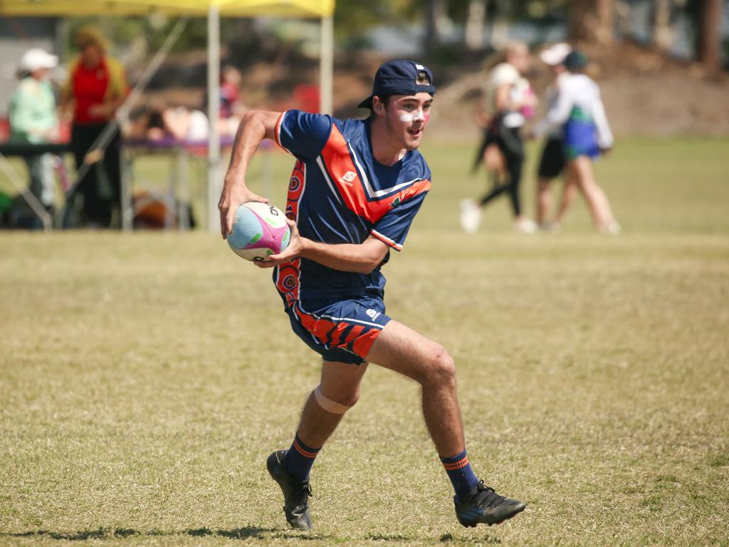 McCauley College V Laidley State High at the 2024 Gold Coast Titans All Schools Touch Football Picture: Glenn Campbell