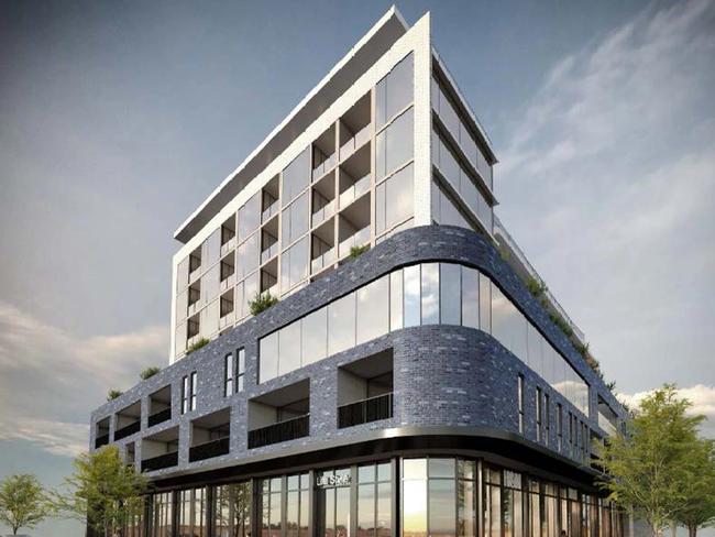 Render of proposed develemnt at 424-426 Nepean Highway, Frankston. Part of the Great Wall of Frankston.