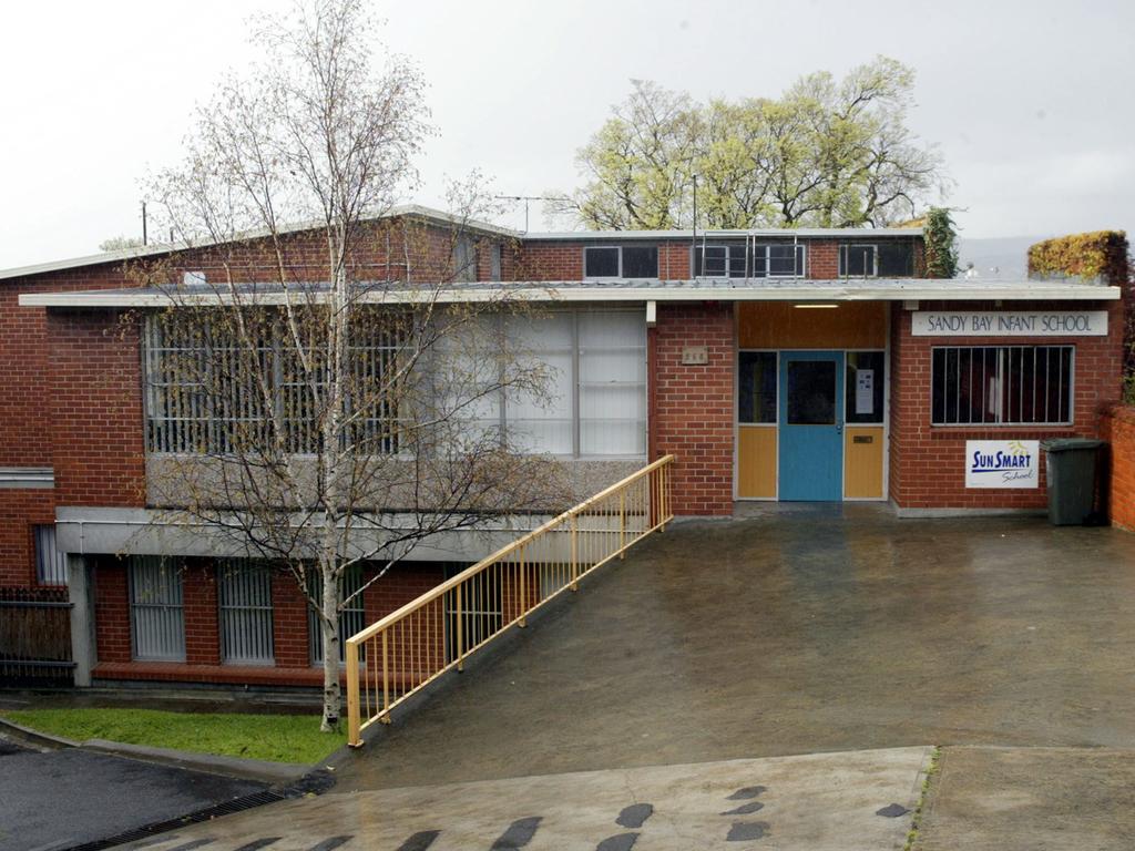 Sandy Bay Infant School at Sandy Bay in Hobart, pictured in 2003.