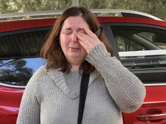 Erin Patterson, the homeowner of where the fatal lunch took place, arrived at her Leongatha property on Monday afternoon. Three people have died from eating mushrooms Picture: Brooke , Grebert-Craig.