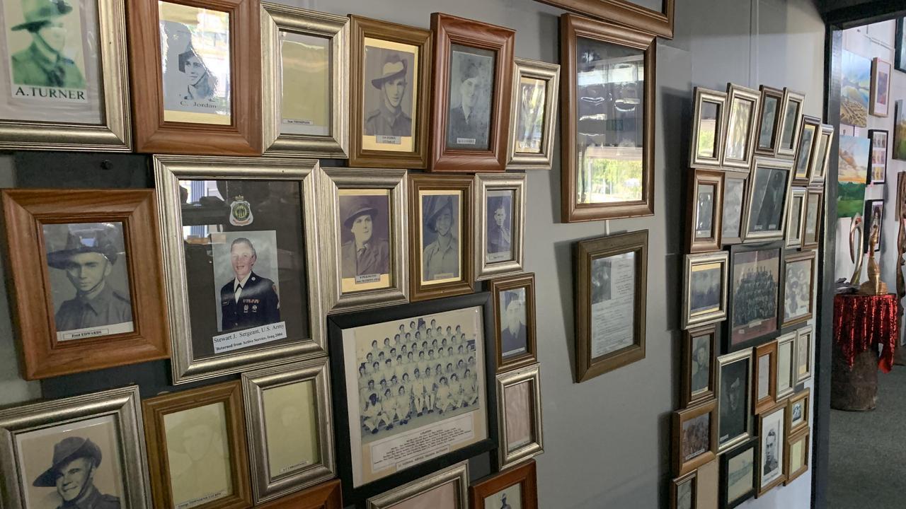 A wall of historic photos at the pub. Picture: Melanie Whiting