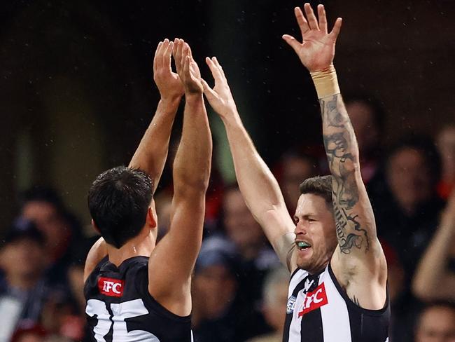 The Magpies were on top for most of the night. Picture: Michael Willson/AFL Photos via Getty Images