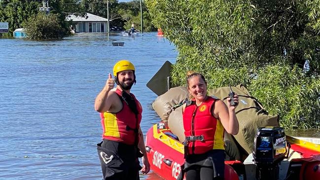 SLSC members helping out during the 2022 floods.