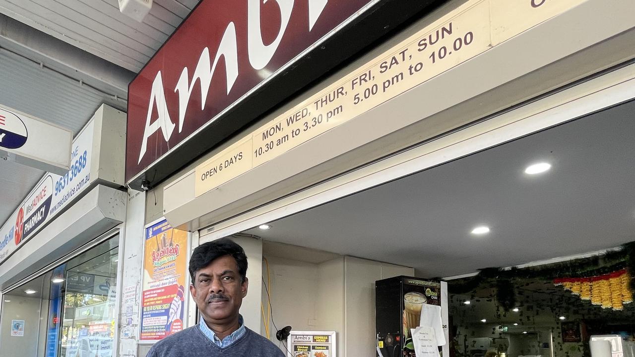 Vimalasri Gunaratnam’s restaurant is at Pendle Way, the main street of Pendle Hill.