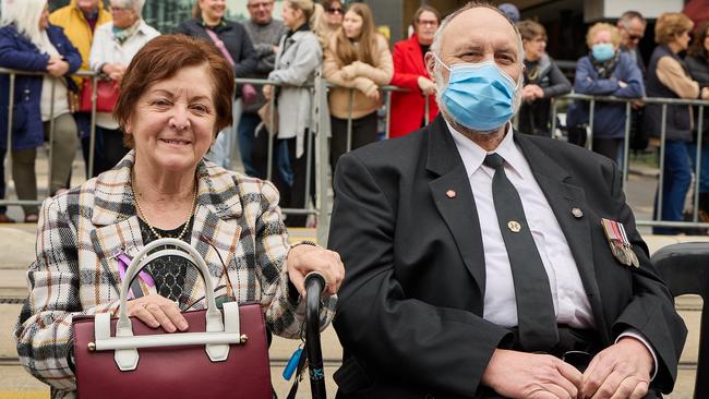 At Parliament House in North Terrace, people witnessed the proclamation of King Charles III. Picture: Matt Loxton