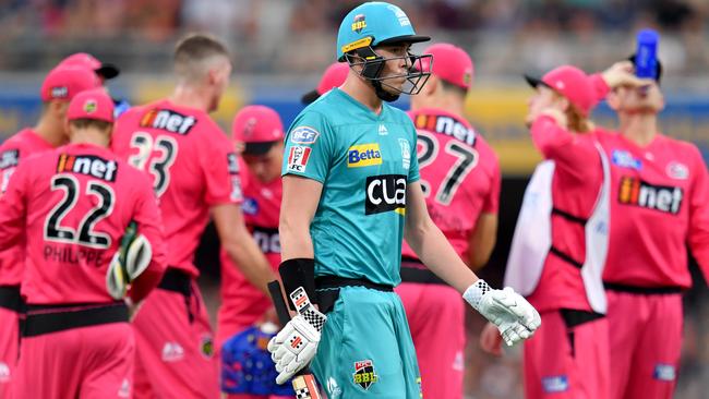 Matt Renshaw makes his way off the field. Picture: AAP Image/Darren England