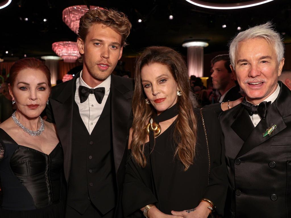 Lisa Marie Presley at the 80th Annual Golden Globe Awards.