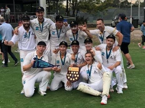 Heidelberg celebrates its DVCA Money Shield premiership. Picture: Facebook