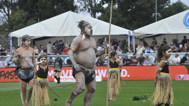 Fans enjoy the atmosphere at the NRL match between Cronulla Sharks and Gold Coast Titans at C.ex Stadium. Photo: Tim Jarrett