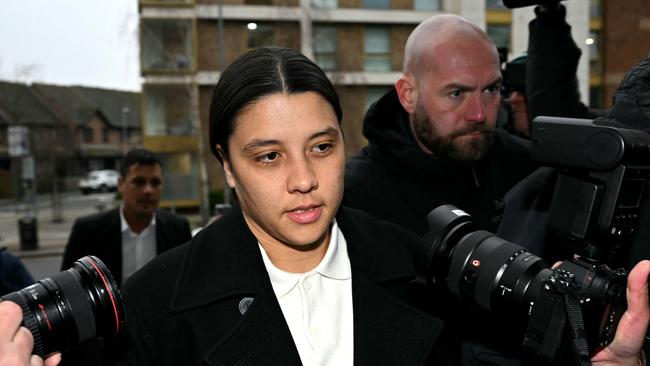 Chelsea's Australian striker Sam Kerr has been found not guilty. Picture: AFP