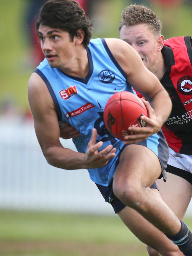 Sturt's Shane McAdam in action. Pic: AAP