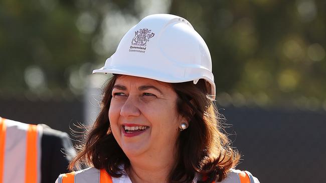 19/08/2019:  Premier Annastacia Palaszczuk responds to pressure to sack her chief of staff after the stateÕs integrity watchdog the CCC confirmed allegations against David Barbagallo, if proven, amounted to corruption, at a press conference to open a upgraded section of the Logan Motorway at Berrinda, south of Brisbane. Lyndon Mechielsen/The Australian