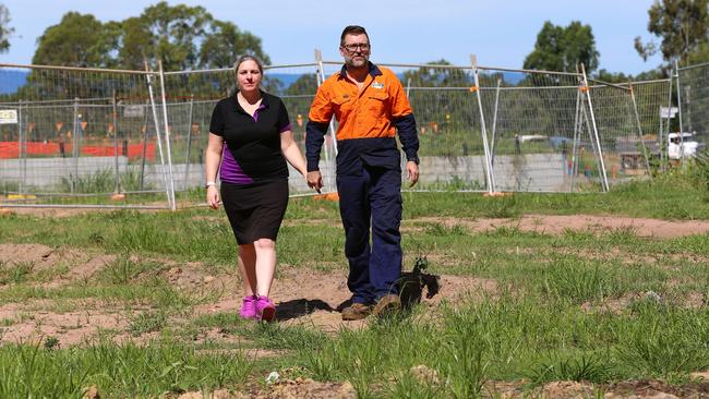 Kristy and Robert Daly were hoping to build a more spacious home for their children. Picture David Clark