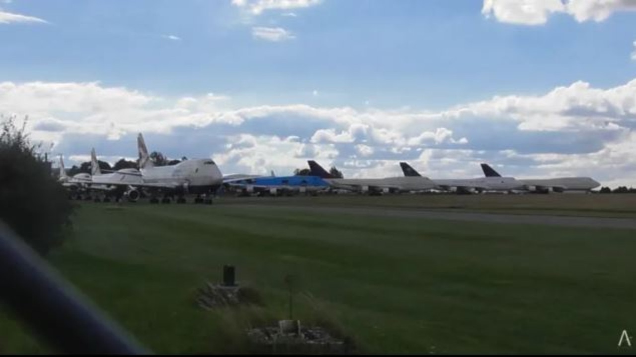 Plane spotter group Aviation Up Close shared footage of the airport. Picture: YouTube/AviationUpclose
