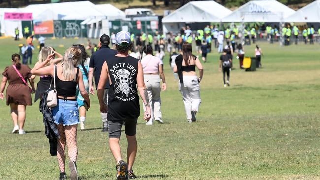 More than 27,000 people were believed to have attended the Listen Out festival on Saturday. Picture: NCA NewsWire / Jeremy Piper