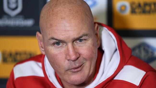 Paul McGregor will continue as coach of the Dragons in 2020. Picture: AAP